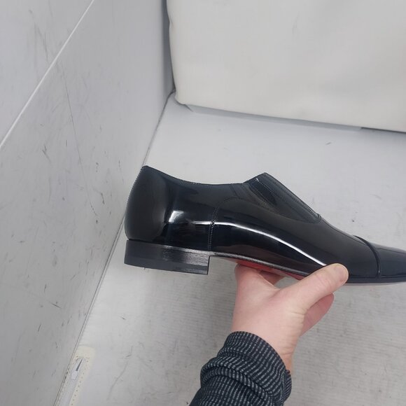 Christian Louboutin Greg on MENS Flat Patent Leather Shoe